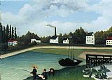 Henri Rousseau Family Fishing painting